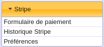 Menu du plugin