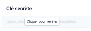Secret du Webhook